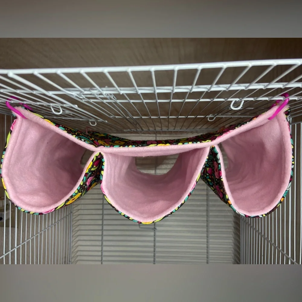 Custom Triple Tunnel Hammock for small pets